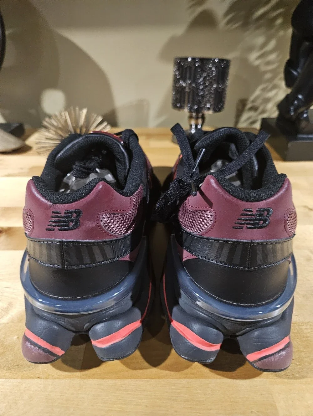 Size 13 - New Balance 9060 Black Washed Burgundy
